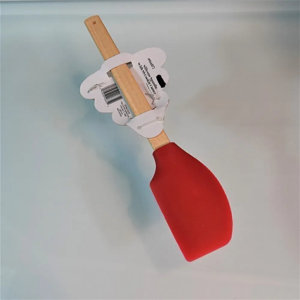 Christmas Silicone Spatula With Cookie Cutter